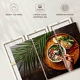 thumbnail image 6 of Elephant Stock Pho Bo Wall Art - Horizontal Multi Panel Canvas - Living Room Wall Decor - Food And Drink Multi Panel - Orange And Green Decor - 74" x 48", 6 of 8