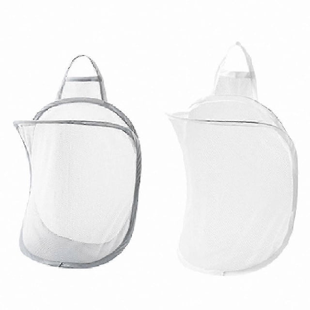 Wall-Mounted Foldable Laundry Basket with Mesh Design for Bathroom Storage and Organization Solution