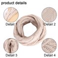 thumbnail image 2 of Bufanda circular infinita de invierno de punto acanalado grueso para mujer, 2 of 5