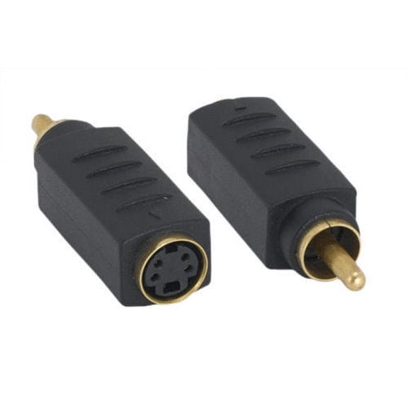 Kentek RCA male to S-Video female gold plated adapter video connector M/F