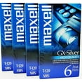 thumbnail image 1 of Maxell 4 Pack GX-Silver T-120 VHS, 1 of 4