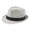 Light Gray, variant on Xinyolin Fedora Hat Wide Brim Sun Protection Solid Color Panama Cap Boater Summer Beach Sunhat for Vacation
