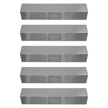 5-Pack BBQ Grill Heat Shield Plate Tent Replacement Parts for Brinkmann 810-7231-W - Compatible Barbeque Stainless Steel Flame Tamer  Guard  Deflector  Flavorizer Bar  Vaporizer Bar  Burner Cover 15
