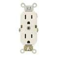 thumbnail image 2 of Leviton 15A 125V White Indented Face Duplex Receptacle Outlet 10Pk, 2 of 6
