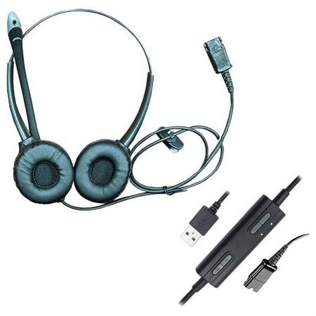 UPC: 0791109283868 | Factory Essentials HD261QD with U10 – Stereo QD headset with USB-A Adapter