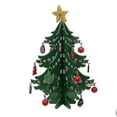 thumbnail image 1 of Adorno de Soporte de Exhibición de Árbol de Navidad JanHm Miniatura 3D 18 Colgantes de Madera, 1 of 4