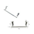 thumbnail image 3 of Stainless Steel Towel Rack Single Pole Towel Shelf Door Back Telescopic Rod Hanging Rack Cabinet Storage Rack Multi-purpose Hanger Silver, 3 of 8