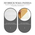 thumbnail image 3 of HONITANO Peel and Stick Brick Wall Panels Waterproof 10Pcs 15.2x13.8in, 3 of 8