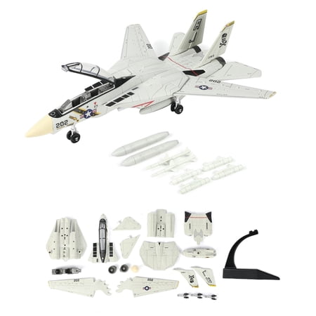 CSYANXING F-14 Tomcat Fighter Model Kit, Lightweight Sturdy ABS Plastic, For Beginners To Assemble, Collect With Display Stand