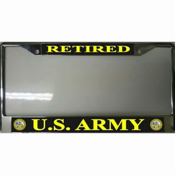 U.S. Army Retired Photo License Plate Frame