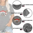 thumbnail image 4 of XCHQRTI Christmas Tree Shirt for Women Plus Size Tshirt Short Sleeve Graphic Top, 4 of 11