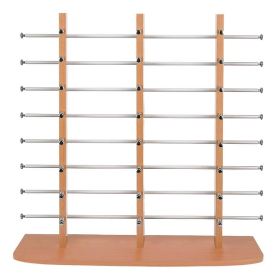yotijay Glasses Display Stand Sunglasses Rack, Multi Layers, Eyeglasses Display Rack, Eyewear Holder for Malls Home Desk Shop Retail Brown