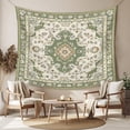 thumbnail image 2 of Sage Green Tapestry for Bedroom Wall Hanging Tapestry, Southwest Tribal Antique Boho-Chic Farmhouse Ceiling Backdrop Tapestries Poster Blanket Wall Decor for Teens Room Living Room Dorm 39" x 59", 2 of 8