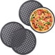 thumbnail image 1 of Bandeja para pizza perforada con corteza crujiente, mayor vida útil garantizada por controles de calidad para un uso confiable en cocinas domésticas o comerciales, 1 of 5