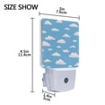 thumbnail image 4 of Yayeee LED Plug in Night Light for The Home with Auto Dusk to Dawn Light Sensors, 2 Pack, Cartoon Cloud Pattern, 4 of 6