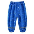 thumbnail image 2 of Loopsun Boys Girls Rain Pants, Children's Flat Waisted Four Season Thin Rain Pants Waterproof Pants Blue 4-5 Years, 2 of 3