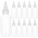 thumbnail image 4 of 30pcs 60 ml Botella de plástico transparente exprimir dispensador aplicador con boca puntiaguda, 4 of 7