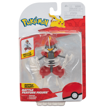 Pokemon Bisharp Battle Feature Figure - 4.5 inch Bisharp Battle Ready Figure with Blade Attack