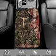 thumbnail image 2 of Yuyamidu Deer Car Center Console Cover Camo Hunting Car Arm Rest Cushion Pad Winter WarmCar Interior Accessories American Flag Auto Armrest Cover Pad, 2 of 7