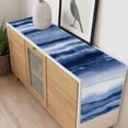 thumbnail image 4 of Navy Blue Ombre Table Runner - 70 Inch Long, Kitchen Dining Table Runner Dresser Scarves, Modern Abstract Art Farmhouse Farmhouse Decor for Coffee Tables Wedding Party Banquet, 4 of 8