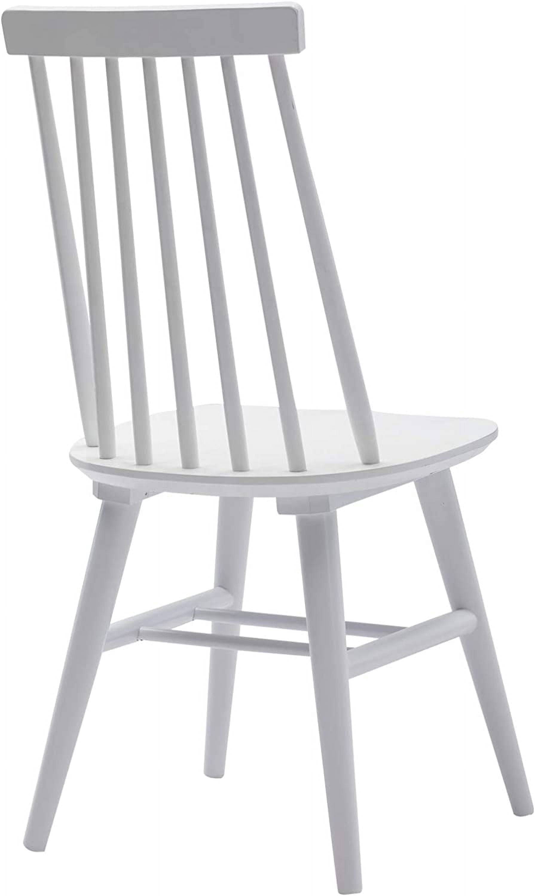 Duhome Elegant Lifestyle Farmhouse Dining Chairs Set of 2, Wood Dining Room Chairs Slat Back Kitchen Dining Room Chairs, White