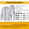 thumbnail image 3 of ZHAOCHENG Trajes con capucha para hombre, trajes deportivos con cremallera, trajes deportivos de manga larga para hombre con capucha casual, conjuntos de trajes deportivos para correr, trajes deportiv, 3 of 3