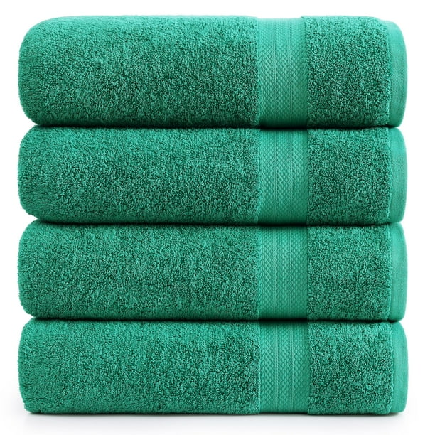 Juego de toallas de baño LANE LINEN, 100% algodón, paquete de 4 unidades, extra grandes
