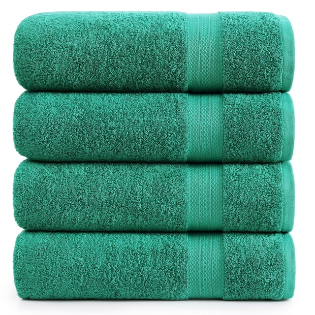 Juego de toallas de baño LANE LINEN, 100% algodón, paquete de 4 unidades, extra grandes