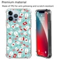 thumbnail image 4 of Blue Cartoon Christmas Case for iPhone 12 Pro Max,Aesthetic Art Design Pattern TPU Shock-proof Cover Case, 4 of 5