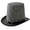 Dark Grey, variant on Giaone Top Hat Short Brim Western Cowboy Hat for Dinner Outdoor Casual Wear