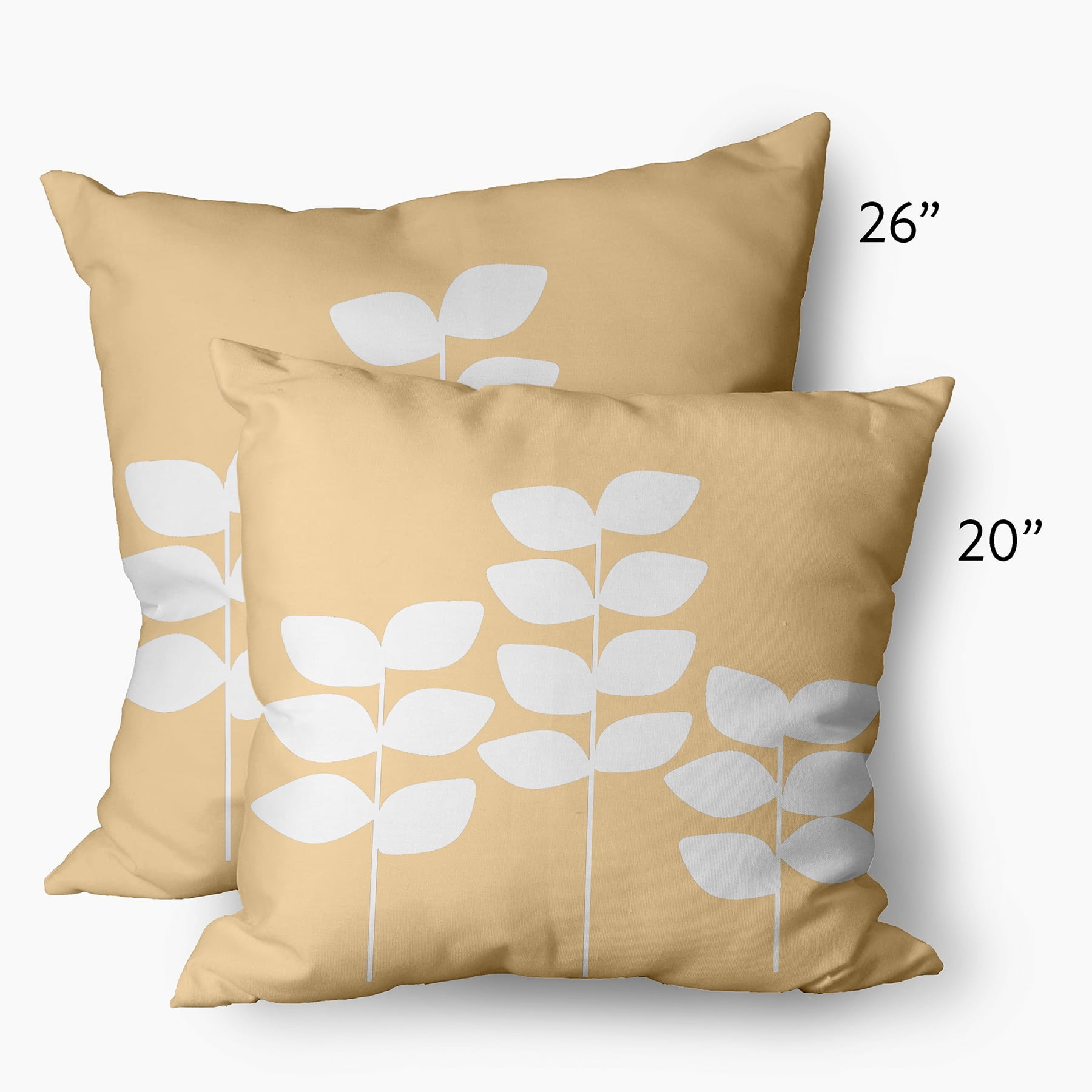 26" x 26" Simply Daisy Simple Stems Decorative Throw Pillow