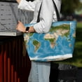 thumbnail image 7 of Honeii Earth View World Map for Tote Bag with Adjustable Strap,Beach Bag, Waterproof Sandproof Beach Tote Bag, Large Capacity Foldable Beach Bags, 7 of 7