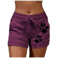 thumbnail image 3 of Women Sports,tight casual elastic waist beach shorts, 3 of 4