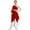Red, variant on inhzoy Child Asymmetrical Praise Dance Tunic for Girls,Sizes 6-16 White 8