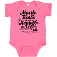 thumbnail image 3 of Inktastic Myrtle Beach is My Happy Place with Palm Trees Boys or Girls Baby Bodysuit, 3 of 5