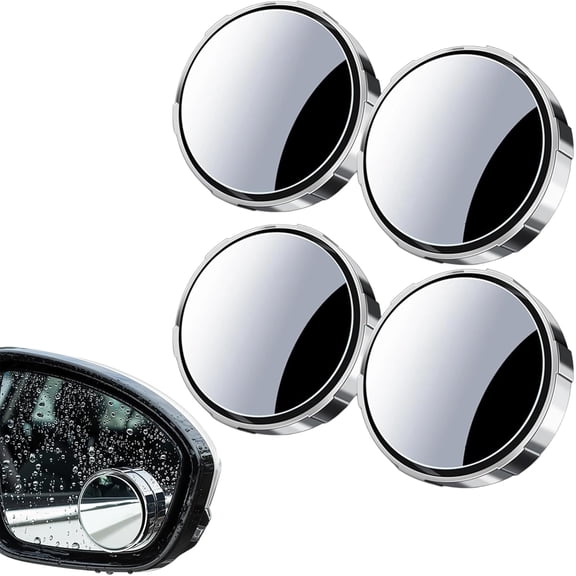 Primarilyx Car Blind Spot Mirror 2 Pack, Primarycar Side Mirror Blindspot | Wide Angle Mirrors | Fish Eye Mirrors 2025 New, Espejos De Punto Ciego Para Carros, Blind Spot Monitoring (Sliver,4PCS)