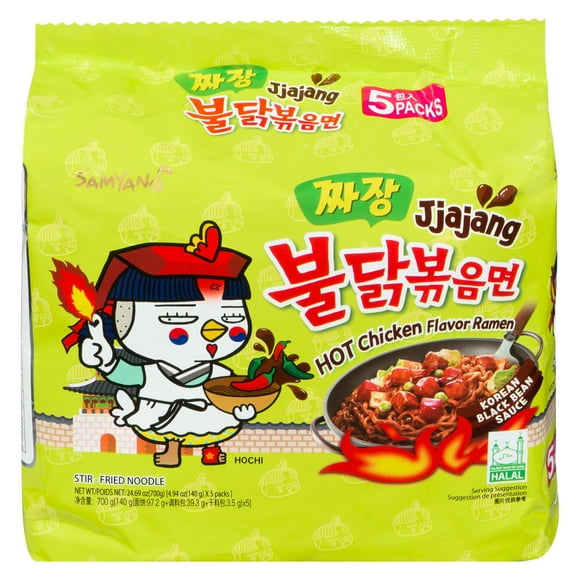 SAMYANG HOT CHICKEN FLAVOUR RAMEN - JJAJANG, Hot Chicken Flavour Jjajang Ramen