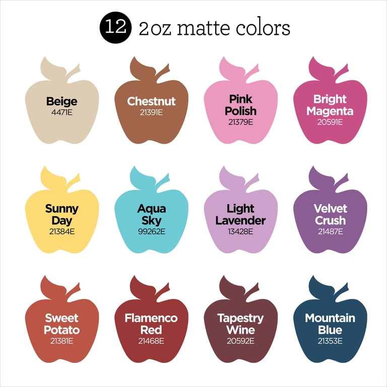 Apple Barrel Desert Sky Paint Set, 12 Colors, 2 fl oz photo 3