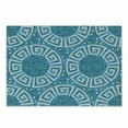 thumbnail image 1 of Aqua Cutting Board, Greek Meander Mosaic Pattern Classical Geometrical Ornament Architecture, Decorative Tempered Glass Cutting and Serving Board, Small Size, Blue Green White, by Ambesonne, 1 of 1