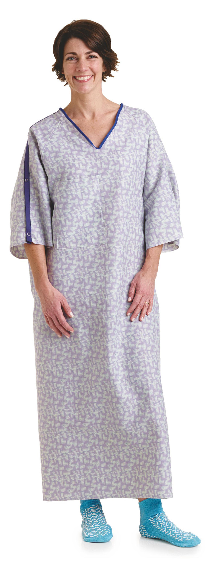 BH'S 3XL I.V. Patient Hospital Gowns Tranquility Print