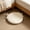 White, variant on Thick Round Chair Pad with Ties - Polyester Fabric - 12 Inch
