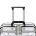 thumbnail image 5 of Hirioo Llama and Cactus1 Print Leather Luggage Tag with Stainless Steel Loop ,Privacy Flap and Address Card for Travel Bag Suitcase-1, 5 of 5