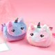 thumbnail image 4 of Bolso de felpa de unicornio arcoíris para niños, bolso cruzado, bolso de hombro bonito, regalo para niñas pequeñas Sailing Electrónica, 4 of 6