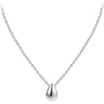 thumbnail image 1 of Tiny Collar con Colgante de lágrima de Plata de Ley con Delicada Capa Minimalista, 1 of 4