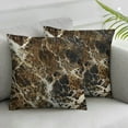 Throw Pillow Covers Pillow Cases Brown Marble Cozy Soft Pillow
