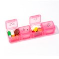 thumbnail image 2 of Organizador semanal de pastillas de 28 compartimentos, pastillero portátil para medicamentos, organizador diario de medicinas de 4 compartimentos, organizador de pastillas, 2 of 4