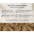 thumbnail image 5 of Soimoi Cotton Canvas Fabric Yardage - Printed Paisley Pattern, Brown | 56" Wide | Ideal for Sewing, Upholstery, Tote Bags, Home Decor & More, By 10 Yard, 5 of 7