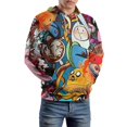 thumbnail image 5 of Adventure Time Unisex Sweatshirts Loose Pullover Sweater Hooded Hoodie 3D Printing Jacket Winter Fall Clothes XL, 5 of 7