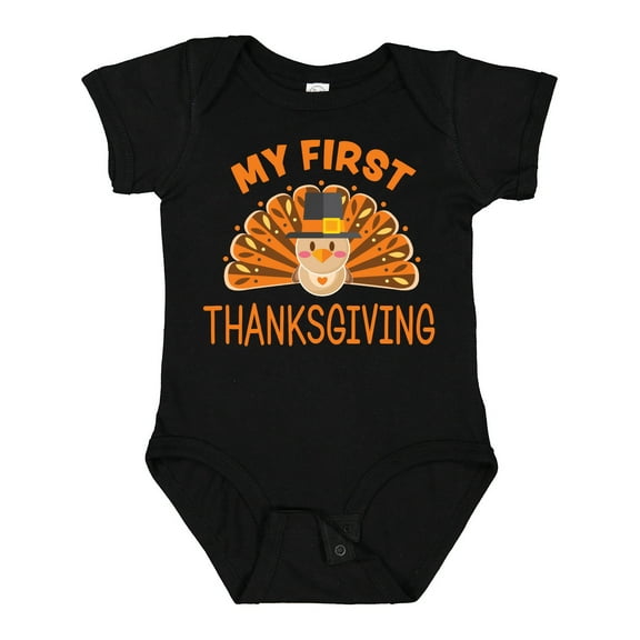 Inktastic Cute Turkey My 1st Thanksgiving Boys or Girls Baby Bodysuit