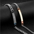 thumbnail image 5 of Meidiya Relationship Bracelets For Couples Set Her Beast His Beauty 2 Pcs Romantic Lettering Couples Link Bracelets Promise Gifts Birthday Present For Teens Girls Boys Women Men, 5 of 8